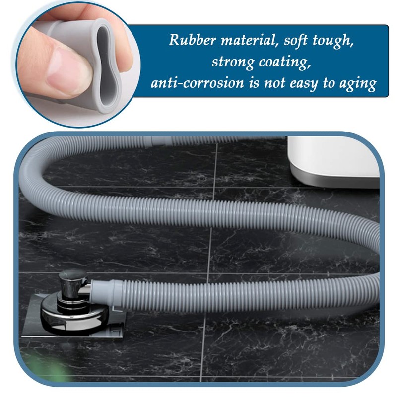 DODUOS 2.5M Washing Machine Drain Hose Extension Pipe Kit, Universal