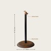 Rustic Hand-Carved Wooden Bird Paper Towel Holder - Freestanding Detachable