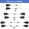 125cm Kayak Paddles Aluminum Magnesium Alloy Lightweight Paddles Detachable Kayaking