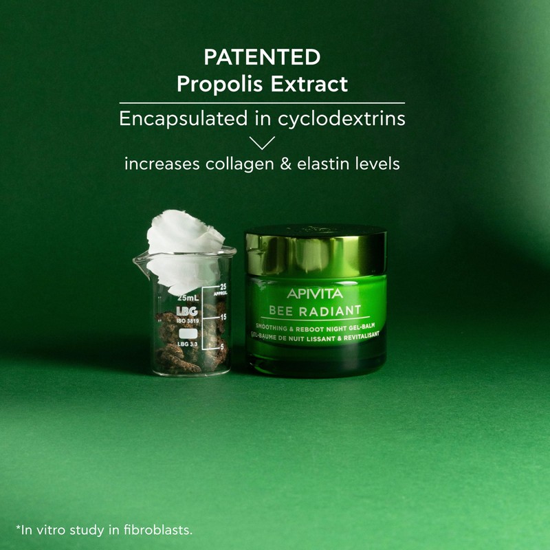 BEE Radiant Gel-RESTORES Skin Night Balm with White Peony and