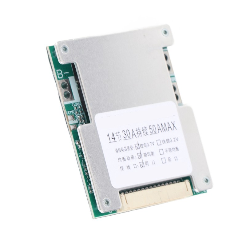 14S 50V 30A Lithium Battery Protection Board BMS PCB Board