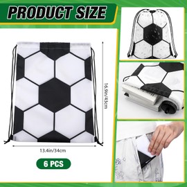 SmoothNovelty 12 Pcs Sport Party Favors with 40 x 12 Soccer Cooling Towels and 13" Football Drawstring Backpack Ball Microfiber Ice Towels String Bag for Athletes Gym Camp Team Gifts