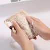 1/2/4/8x Soap Exfoliating Bags Flax Foaming Net Soap Saver Bag