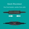 daily headset Y Splitter Adapter Training Cord with Mute Microphone