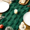Artoid Mode Christmas Trees Green Soft Plush Faux Fur Jacquard