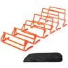 Lineslife Adjustable Agility Hurdles,4 Height Speed Training Hurdles, Portable Speed