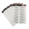 Mikinona 6 Sheets Eyebrow Stickers Temporary Brow for Women Black