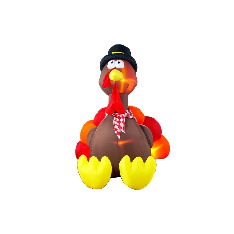 Gemmy Airblown Inflatable Original Turkey - Indoor Outdoor Holiday Decoration,