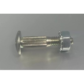 ROOBOO 100 Pak - 1 1/4" Bolt Nut Kit Overhead Rollup Todco Whiting Door Hinge Morgan