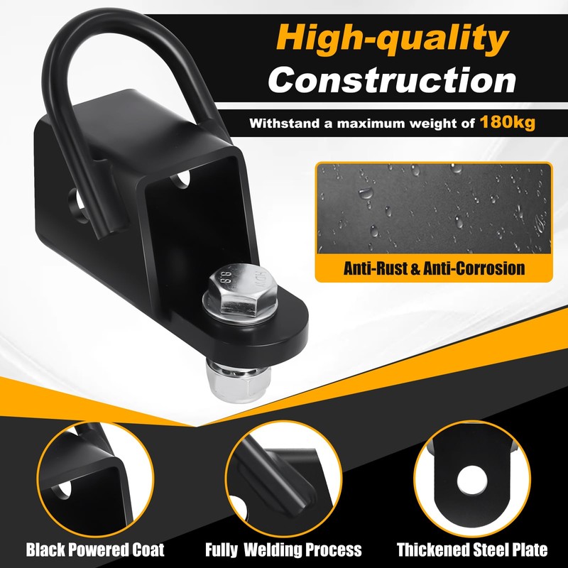 Heavy-Duty 2" Receiver Adapter with Bolt-On Mount for UTV ATV