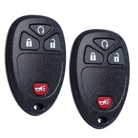 MechanMagic Key Fob Replacement Fits for Chevy Silverado Avalanche Equinox Express Traverse GMC Yukon Sierra 1500 2500 3500 HD Acadia Savana Buick Enclave 2007-2013 Keyless Entry Remote Control Sets 2