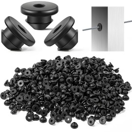 Pangda 500 Pack Rubber Grommets for 1/8", 5/32", 3/16" Cables - Metal Cable Railing Post Protector Sleeve