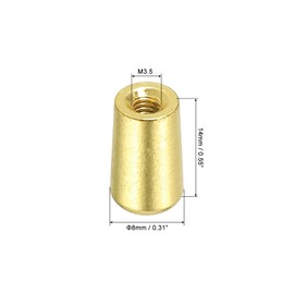 PATIKIL Metal Guitar 3 Way Toggle Switch Tip Switch Knob Cap M3.5 for Electric Guitar Parts Accessories Gold 2pcs