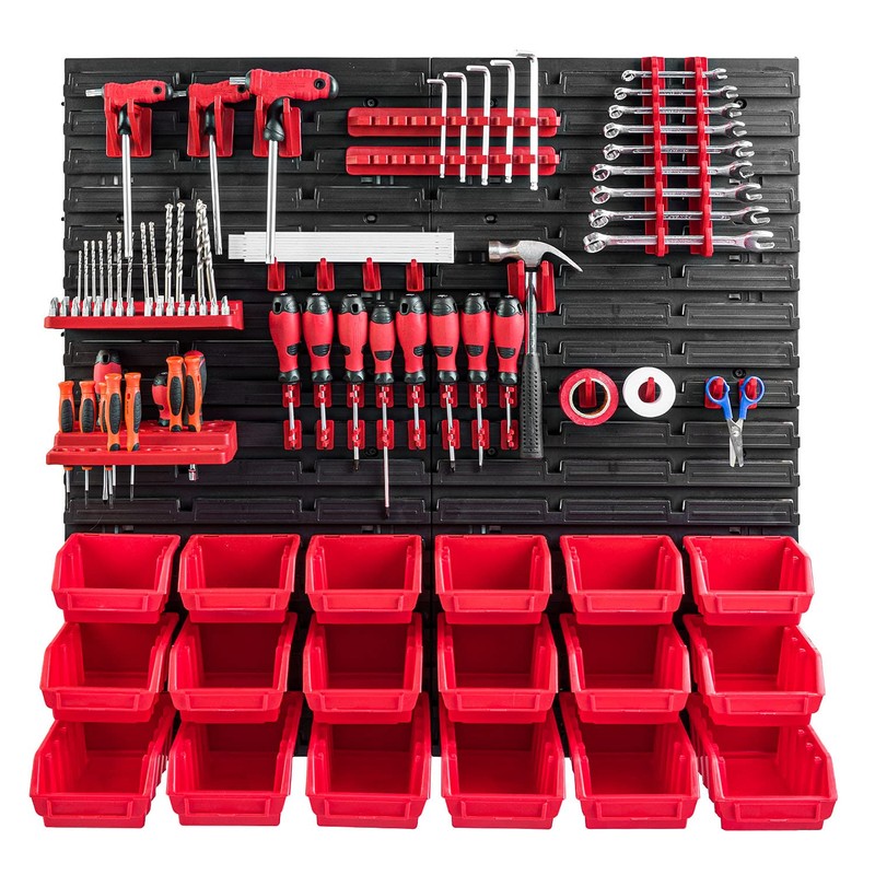 Tool Wall with Stacking Boxes - 772 x 780 mm
