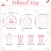 140 Pcs Cherry Birthday Supplies Cherry Party Supplies Disposable Cherry
