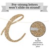 Pre-strung Congratulations Banner - No DIY - Gold Glitter Congratulation