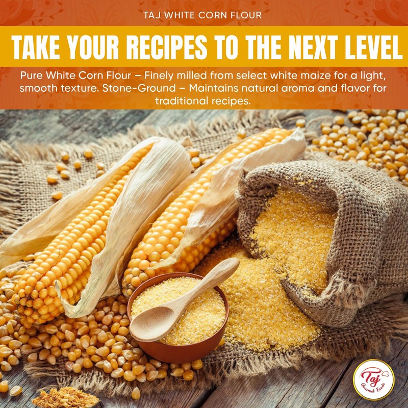 TAJ White Corn Flour, 2-Pounds