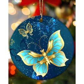 Butterfly Ornaments for Christmas Tree Butterfly Gifts for Women Indoor Hanging Xmas Decorations Clearance Keepasake