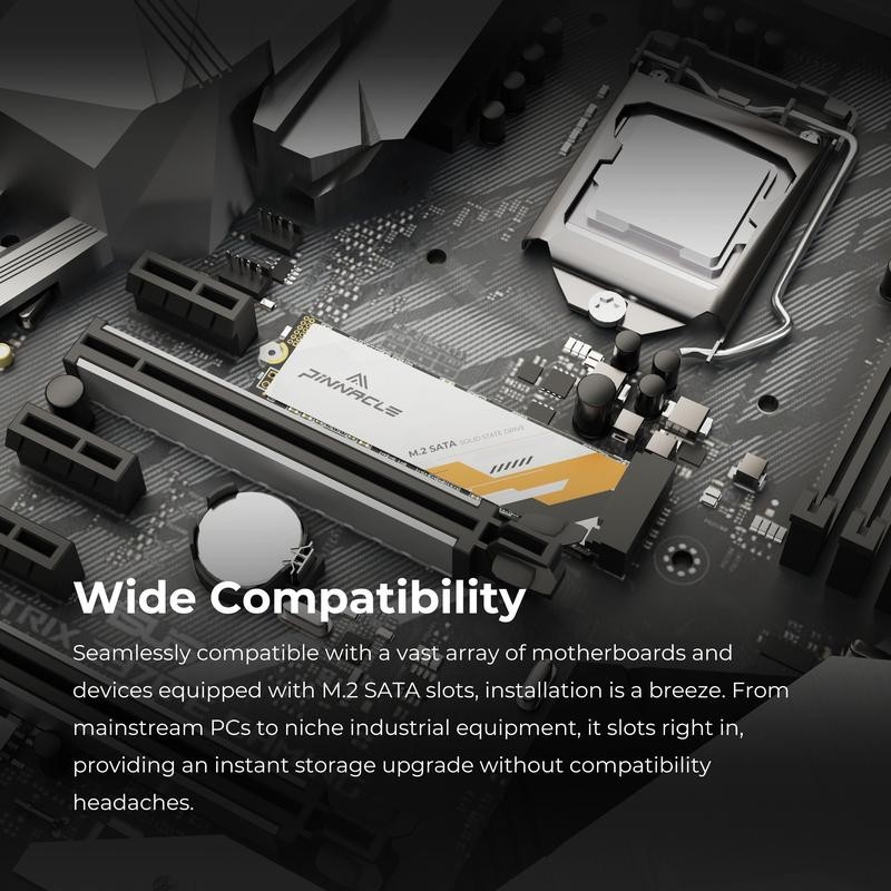 Timetec International Inc. PINNACLE GAMING M.2 SATA SSD - Capacity: