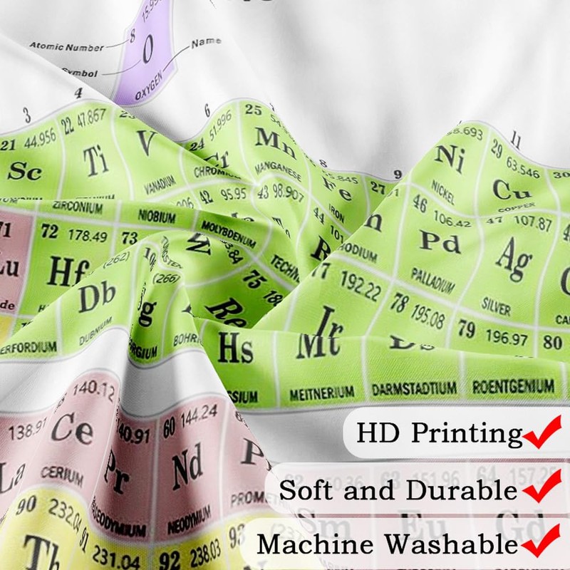 Jipusai Updated Periodic Table Poster Tapestry Classroom Decor, High School