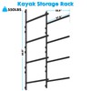 Kayak Storage Rack Heavy Duty, Adjustable Wall Mount Hanger for
