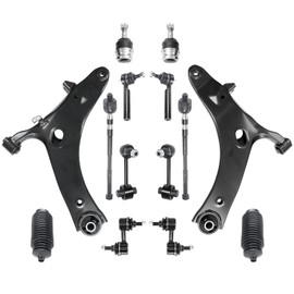 HAWK BROTHER Front Lower Control Arm Sway Bar Tie Rod Boot Suspension Kit 14Pcs Fit For 2009-2013 Subaru Forester