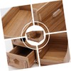 Zerodeko 1pc Wooden Makeup Storage Box Compact Diy Desktop Organizer