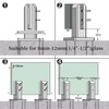 304 Stainless Steel Square Glass Railing Spigot Glass Clamp, Balustrade
