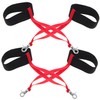 WOONEKY 4 Pcs Ski Glove Lanyard Ski Glove Clips for
