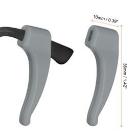 HARFINGTON 12 Pairs Anti-Slip Glasses Ear Grip Silicone Elastic Ear Hook Eyewear Retainer Eyeglass Temple Tips Sleeve Retainer for Eyewear Glasses Sunglasses Sports Eyeglasses, Beige