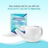 Ancient Secrets Nasal Cleansing Salt, Non-Iodized – USP-Grade Sodium Chloride,
