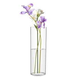 RosPynnm Flower Vase Acrylic Cylinder,15.75" Tall Clear Vase for Centerpieces,Wedding Decorative,Home Décor, Non Breakable Plastic, 3.94"X15.75" Tall Round - Clear