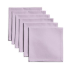 Calicot Cloth Napkins 100% Cotton Everyday Set of 6 Dinner Napkins Cloth Washable, Kitchen, Party, Wedding, Restaurant - Gifts for Mothers Day (Lavender Fog, 18'' X 18'')