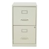 OSP Home Furnishings 2 Drawer Locking Metal File Cabinet, Tan