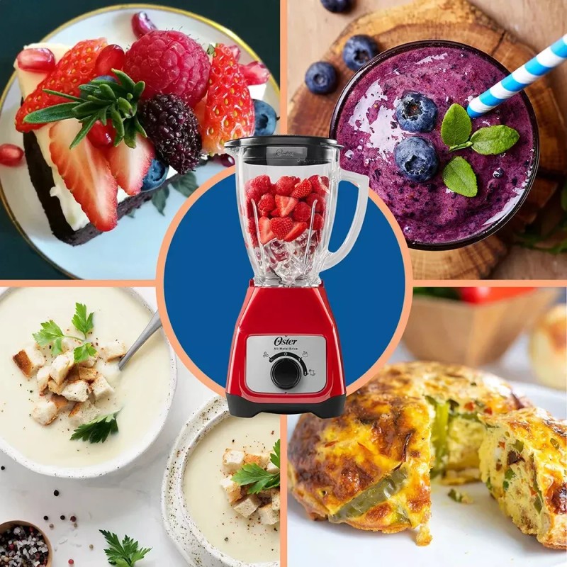 Oster BLSTKAG-RRD 2 Speed Blender Red, 220-240V, Not for USA