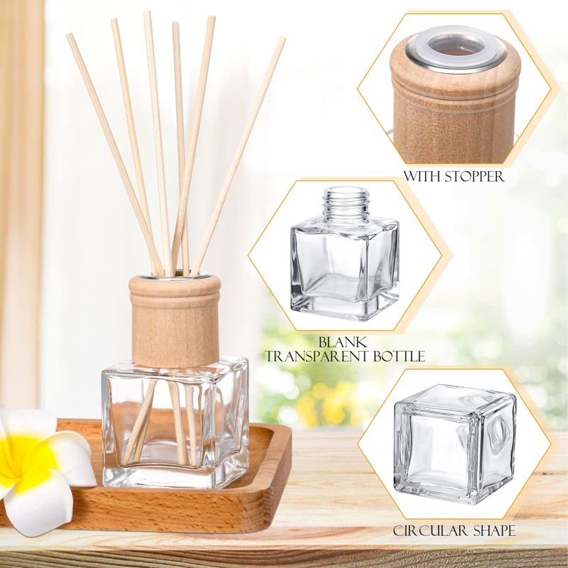 Roshtia 20 Set Reed Diffuser Bottle Empty Fragrance Glass Diffuser