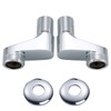 Gnimauhz Solid Brass Chrome Wall Mount Clawfoot Tub 3-3/8 Inch