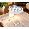 30X/10X LED Magnifying Glass for Reading – Foldable Handle and