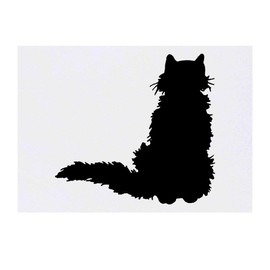 'Fluffy Cat' Temporary Tattoo - Water Resistant, Skin-Safe, Non-Toxic Transfer (TO00020986)