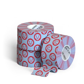 Mammal Strength Thumb Tape (3-Pack) 7m/ 23ft Rolls | Hook Grip Tape for Weightlifting & Olympic Lifting - 2.0 & 3.0 Super Sticky Spec - Plastic-Free & Breathable (2.0 Blue/Red, 7-Metre)