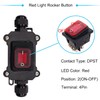 Hmknana IP67 Waterproof Inline Cord Switch 16A/250V 20A/125V AC DPST