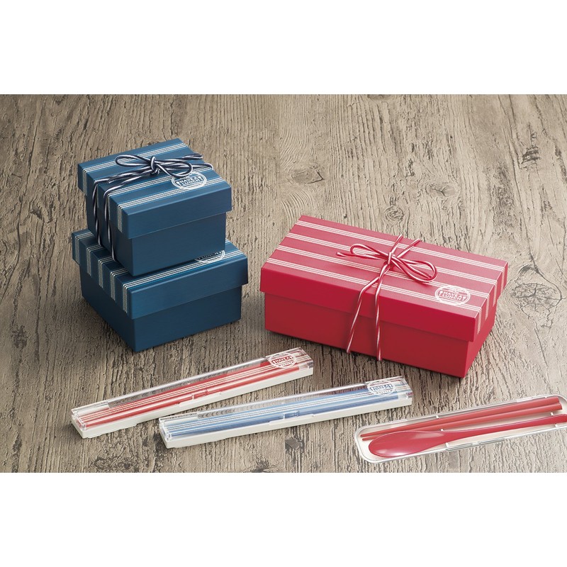 Vario 4512951106732 Lunch Spoon & Chopsticks Red