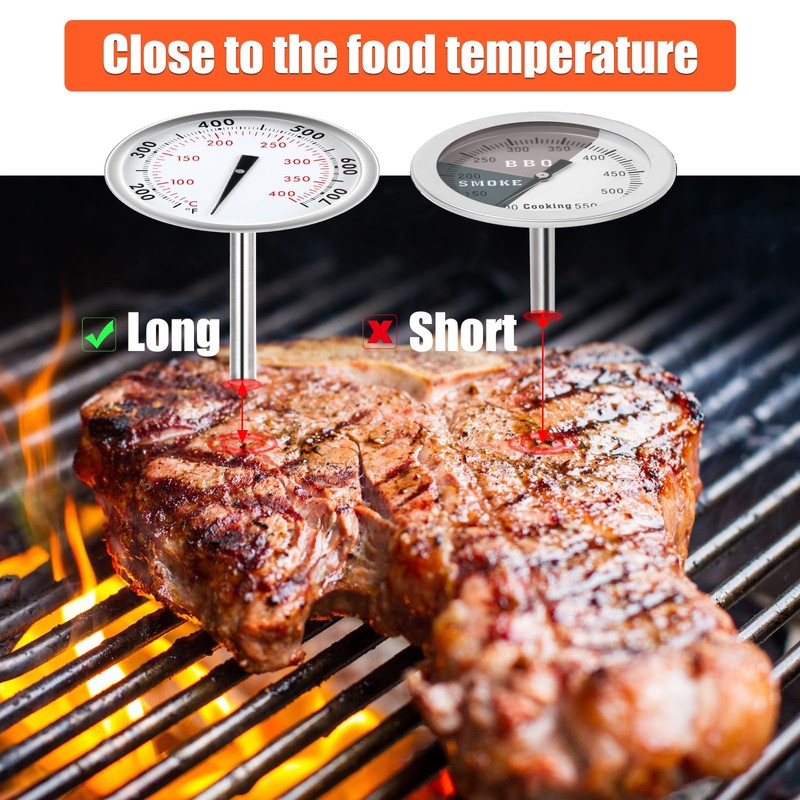 Denmay 67088 67731 Accurate Grill Thermometer for Weber Genesis 300,
