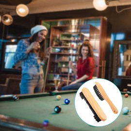 ZAWELIYO 2 Piezas Juego de Cepillo de Mesa de Billar, Cepillo Mesa Billar, Suave y Duradero, Ideal para Limpiar Mesa de Billar, Cepillo de Billar, Herramientas de Limpieza, Accesorio