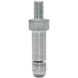 Wagner 11009199 Threaded Screw 2 Pieces - M6 x 8 / Diameter 8 mm x Height 8 / 26 / 40 mm for Furniture Castor / Furniture Glides with Holder 8 mm Galvanised Steel Clamping Ring