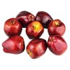JEDFORE Fake Dark Red Apple Simulation Artificial Lifelike Plastic Red