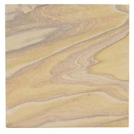 Tenedos Heartwood Beige with Brown and Heather Colorful Veins Gauged 12x12 Sandstone Honed Floor and Wall Tile for Flooring Outdoor, Bathroom Tile, Shower Tile, Countertop Tile (1 Piece)