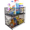 Sorbus® Cabinet Organizer Set — Mesh Storage Organizer with Pull
