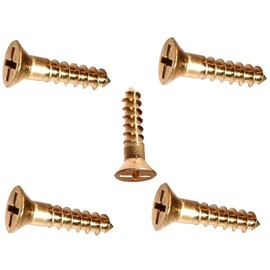 Frearson Flat Head Wood Screw Kit Hardware Silicon Bronze 651#12x2" Pack of 25 Fastener Set LS11674F