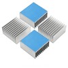 4PCS 40mm Aluminum Heatsink with Thermal Conductive Adhesive Tape, 40×40×20mm